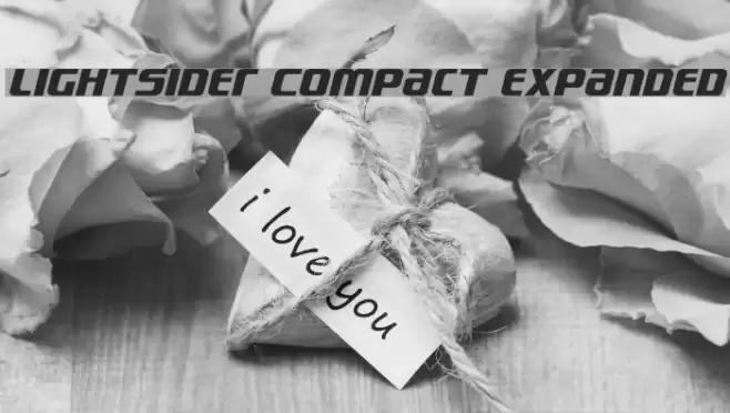 Lightsider Compact Expanded Font examples