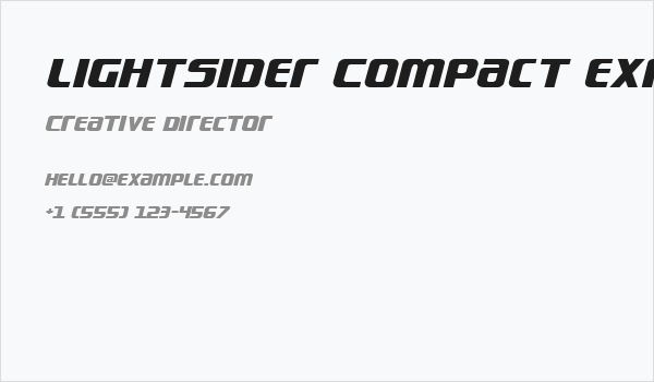 Lightsider Compact Expanded Business Card
