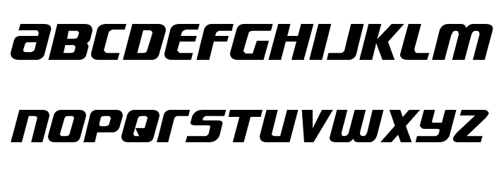Lightsider Compact Expanded Font LOWERCASE