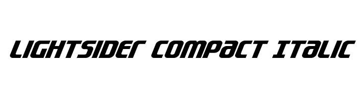 Lightsider Compact Italic  Free Fonts Download