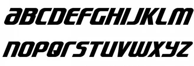 Lightsider Compact Italic Schriftart Kleinbuchstaben