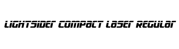 Lightsider Compact Laser Regular  Frei Schriftart Herunterladen