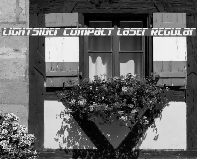 Lightsider Compact Laser Regular Font examples