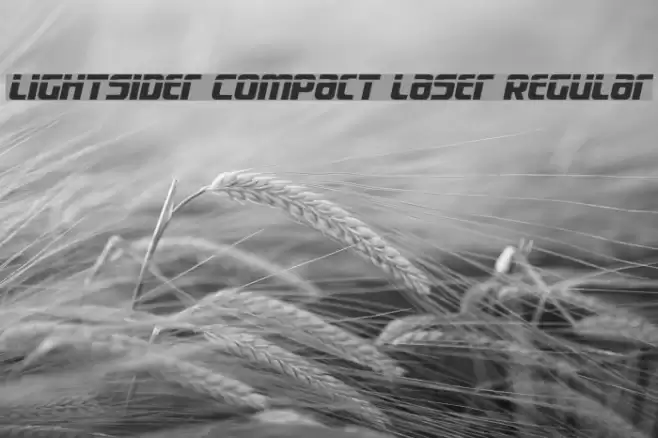 Lightsider Compact Laser Regular Font examples