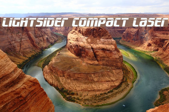 Lightsider Compact Laser Font examples