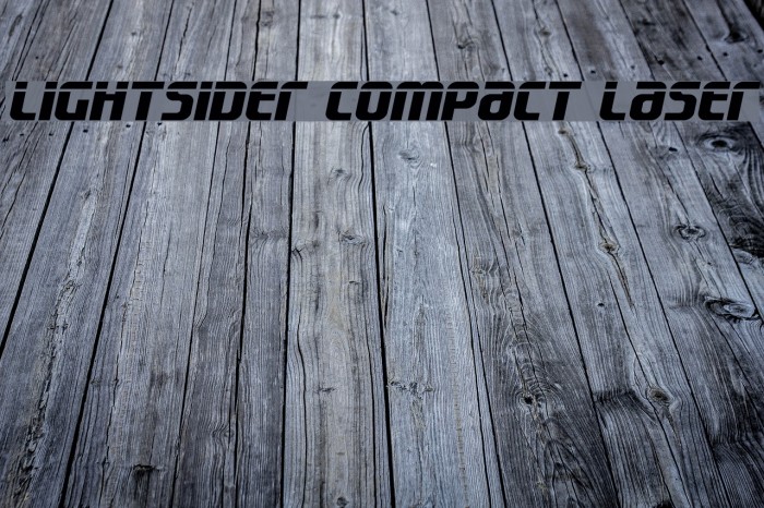 Lightsider Compact Laser Font examples