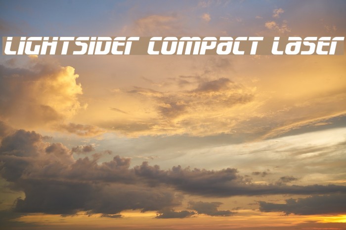 Lightsider Compact Laser Font examples
