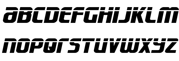Lightsider Compact Laser Font LOWERCASE