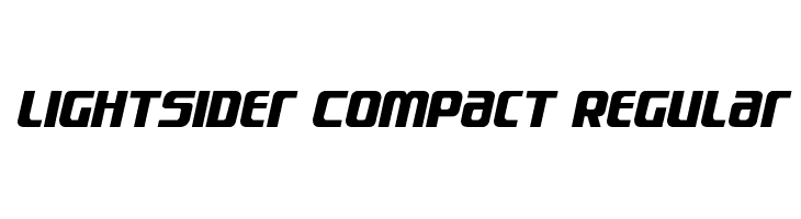Lightsider Compact Regular Шрифта