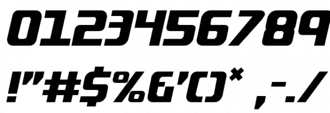 Lightsider Compact Regular Шрифта ДРУГИЕ символов