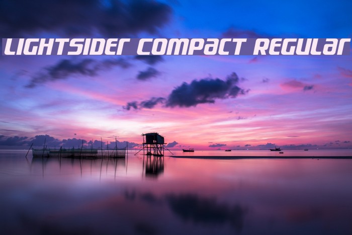 Lightsider Compact Regular Font examples