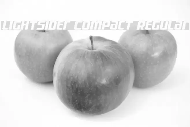 Lightsider Compact Regular Шрифта examples