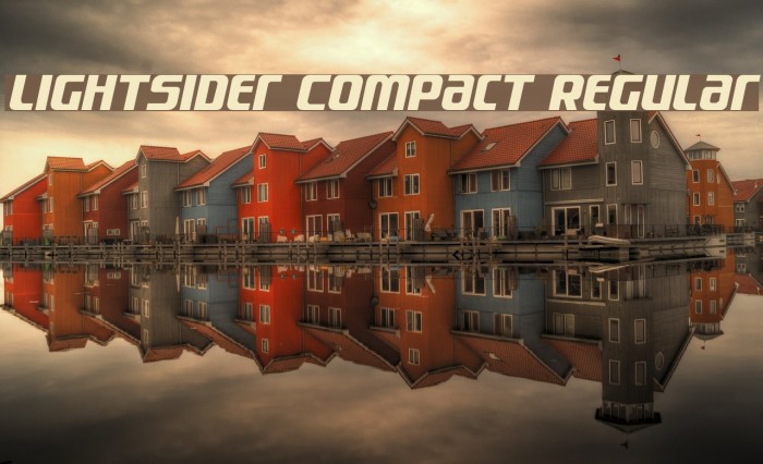 Lightsider Compact Regular Font examples