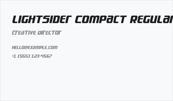 Lightsider Compact Regular Business Card