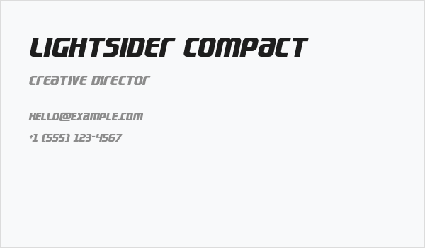 Lightsider Compact Business Card