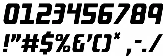 Lightsider Condensed Font OTHER CHARS