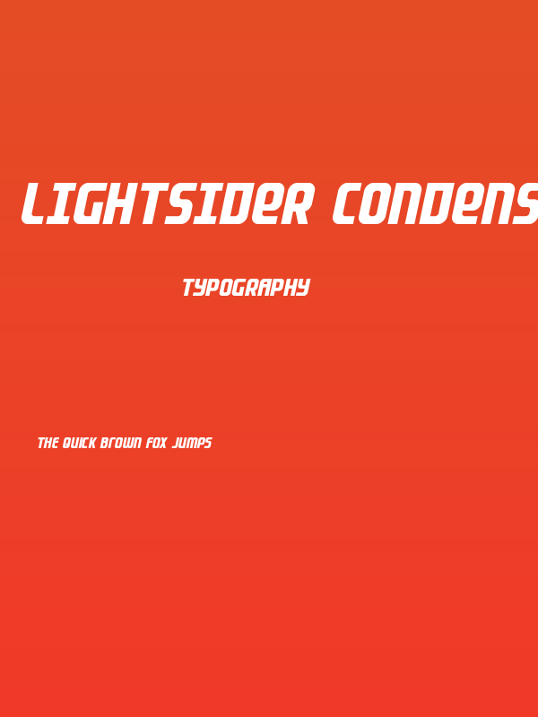 Lightsider Condensed Poster