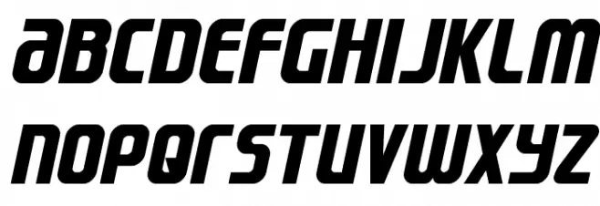 Lightsider Condensed Font LOWERCASE