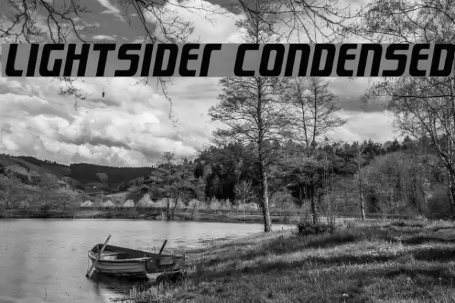 Lightsider Condensed Font examples