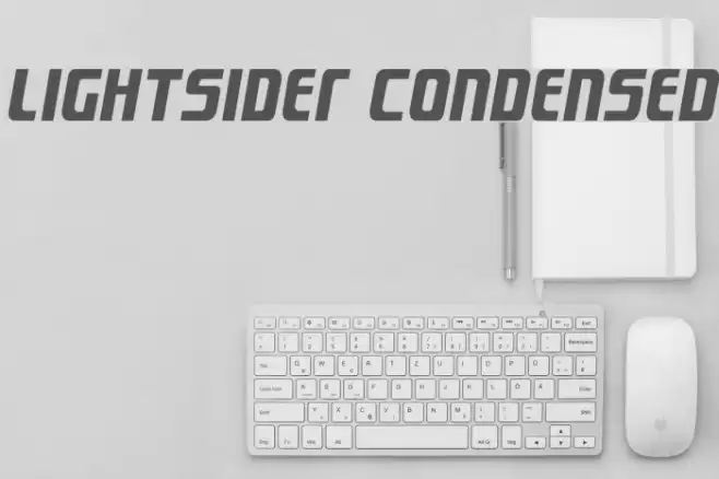 Lightsider Condensed Font examples