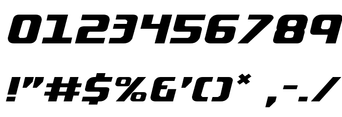 Lightsider Expanded Font OTHER CHARS