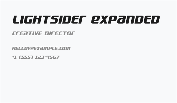 Lightsider Expanded Business Card