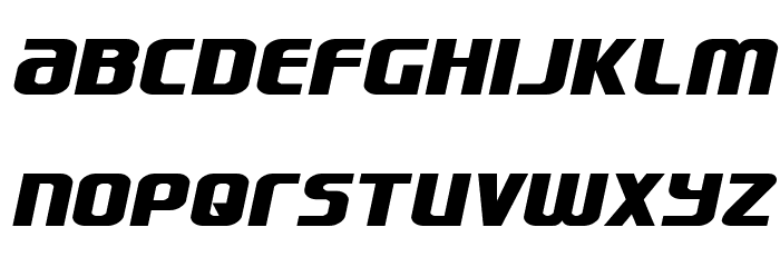 Lightsider Expanded Font LOWERCASE