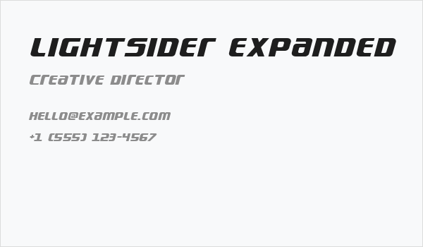 Lightsider Expanded Business Card
