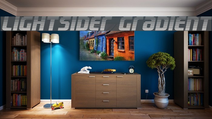 Lightsider Gradient Font examples