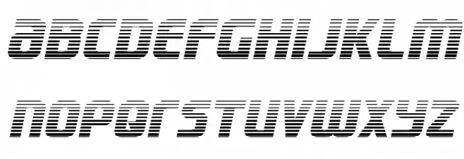Lightsider Gradient 字体 小写