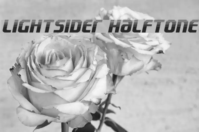 Lightsider Halftone Font examples