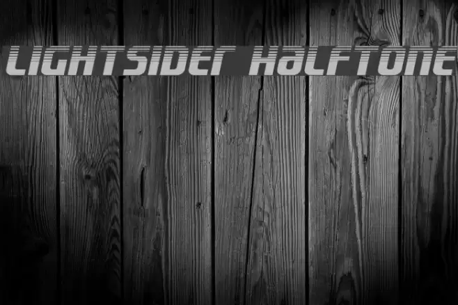 Lightsider Halftone Font examples
