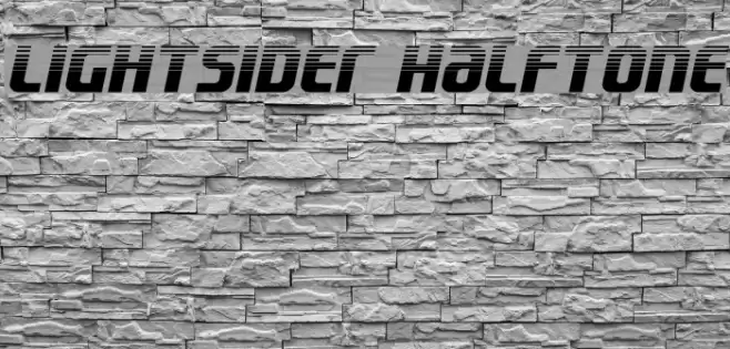 Lightsider Halftone Font examples