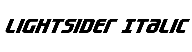Lightsider Italic  Free Fonts Download