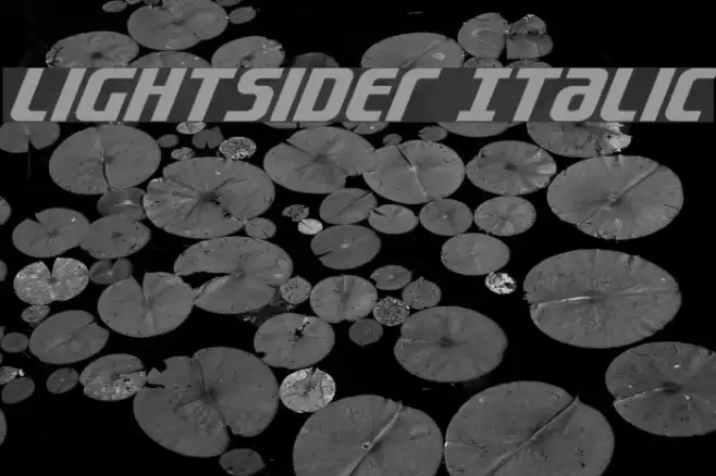 Lightsider Italic Font examples