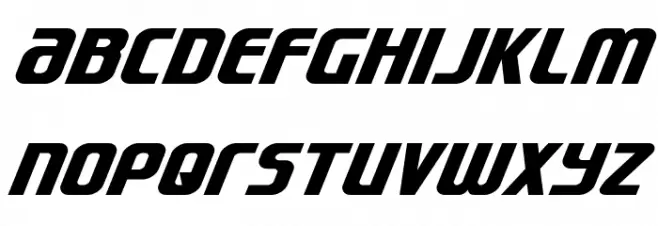 Lightsider Italic फ़ॉन्ट लोअरकेस