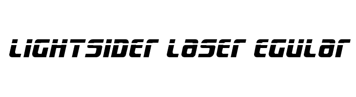 Lightsider Laser egular Font