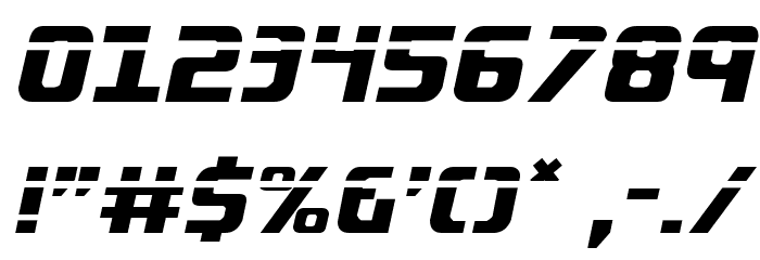 Lightsider Laser egular Font OTHER CHARS