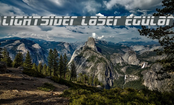 Lightsider Laser egular Font examples