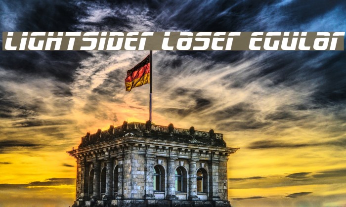 Lightsider Laser egular Font examples