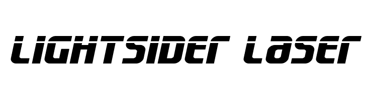 Lightsider Laser  नि: शुल्क फ़ॉन्ट्स डाउनलोड