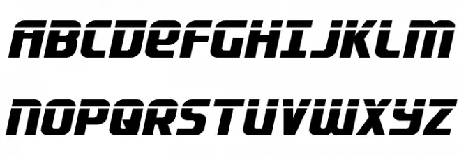 Lightsider Laser Шрифта ВЕРХНИЙ