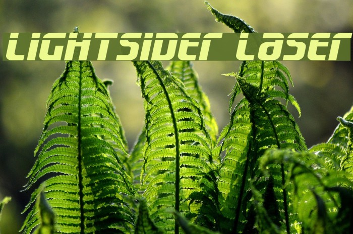 Lightsider Laser Font examples