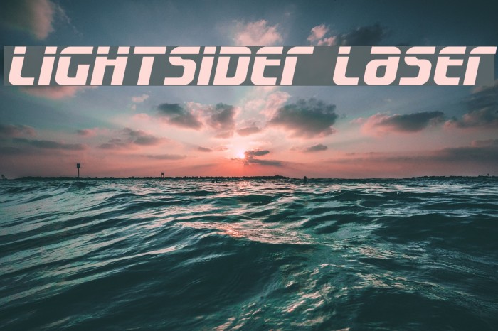 Lightsider Laser Font examples