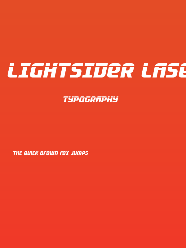 Lightsider Laser Poster
