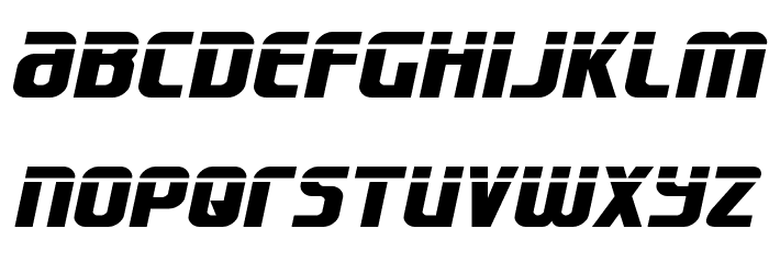 Lightsider Laser Font LOWERCASE