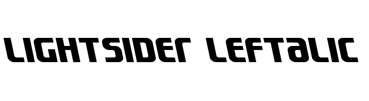 Lightsider Leftalic  フリーフォントのダウンロード
