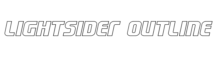 Lightsider Outline  les polices de caractères gratuit tlcharger
