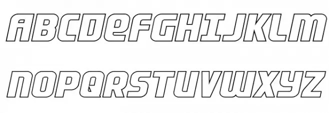 Lightsider Outline Шрифта ВЕРХНИЙ