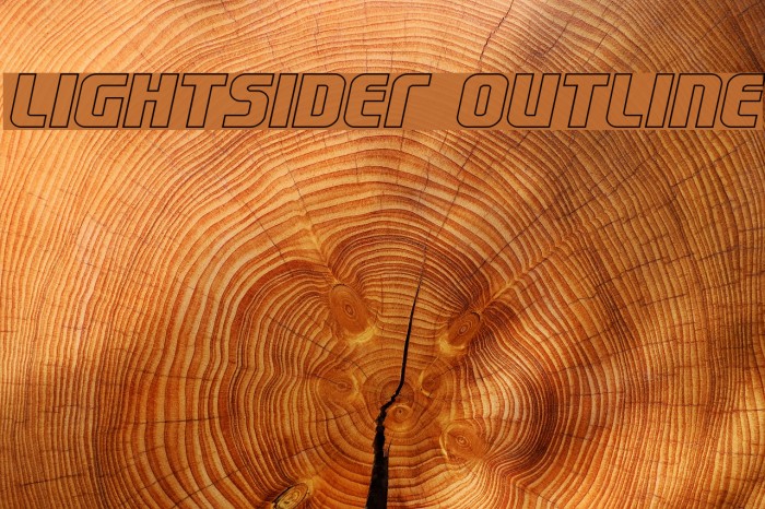 Lightsider Outline Font examples